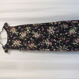 Vintage California Concepts Black Floral Dress Size 10‎